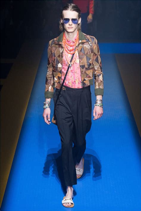 gucci spring summer 2018 menswear|Gucci runway outfits.